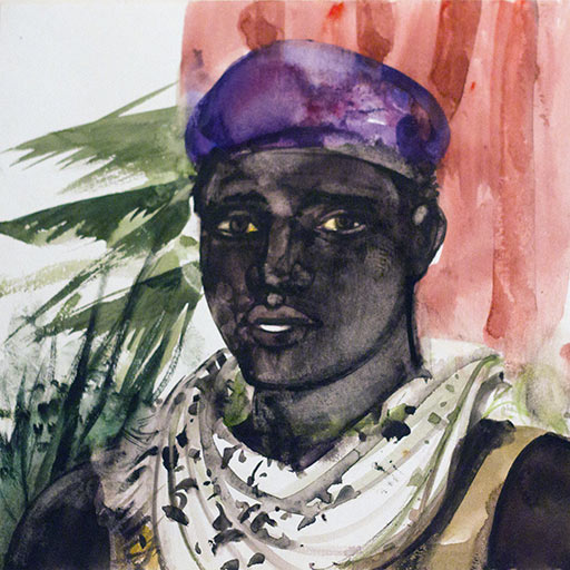 Gambian Street Vendor (1987) by Avel de Knight